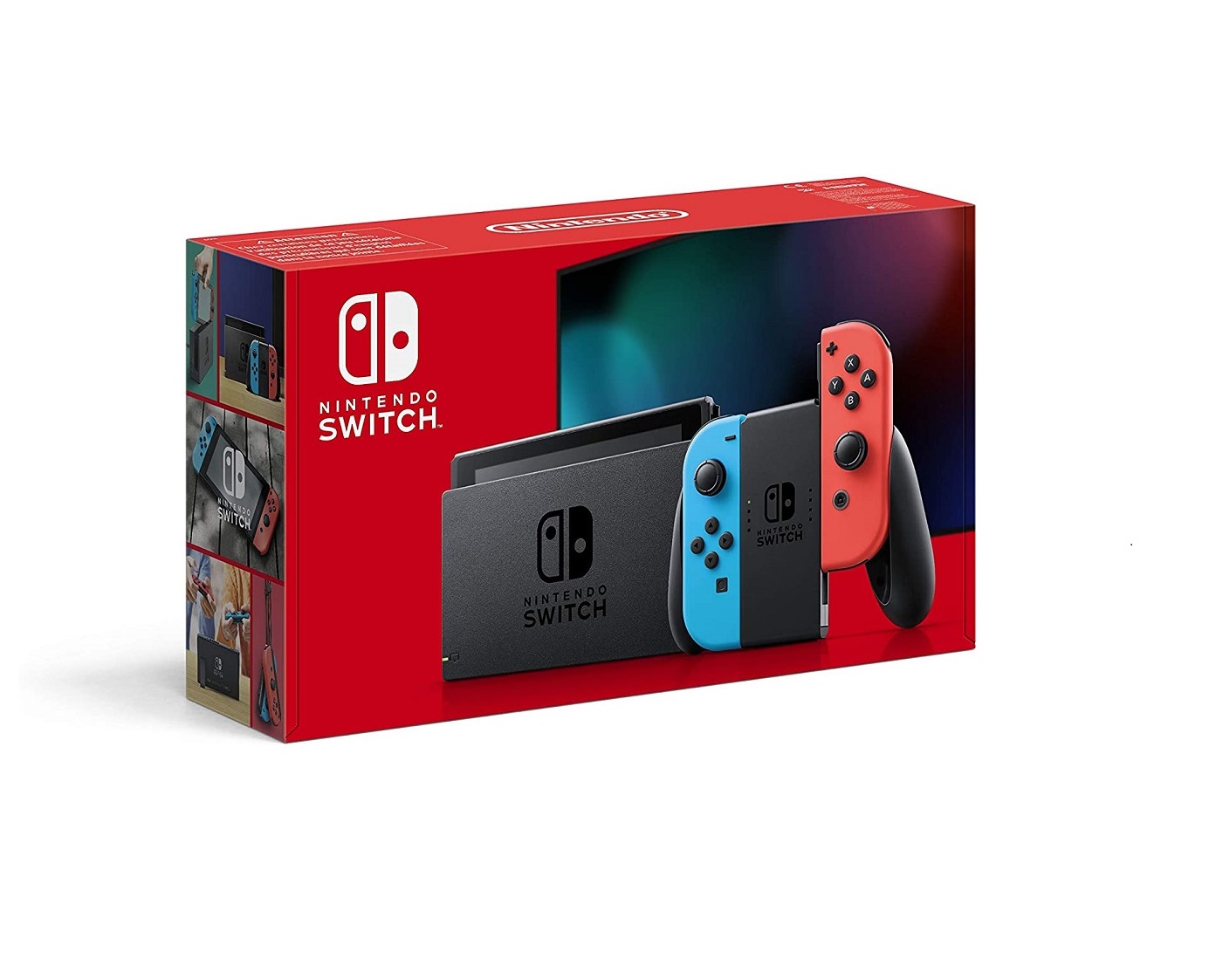 Nintendo-switch-sosogames Nintendo Switch Console with Neon Blue and Neon Red Joy‑Con - Image 1